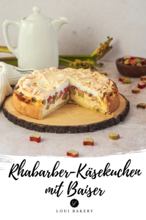 Rhabarber-Käsekuchen mit Baiser